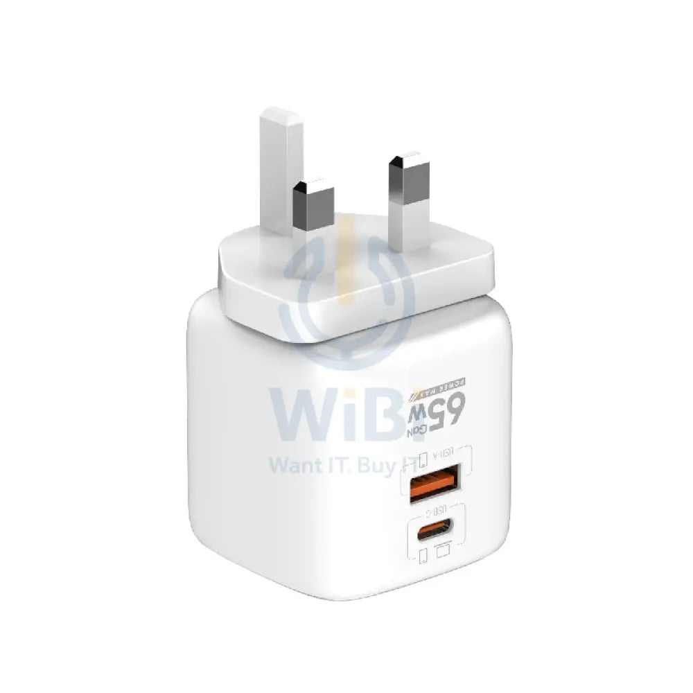 LDNIO Q2617 GAN Super Fast Charger - 65W / USB-A / Type-C / White Accessories > Power Adapters