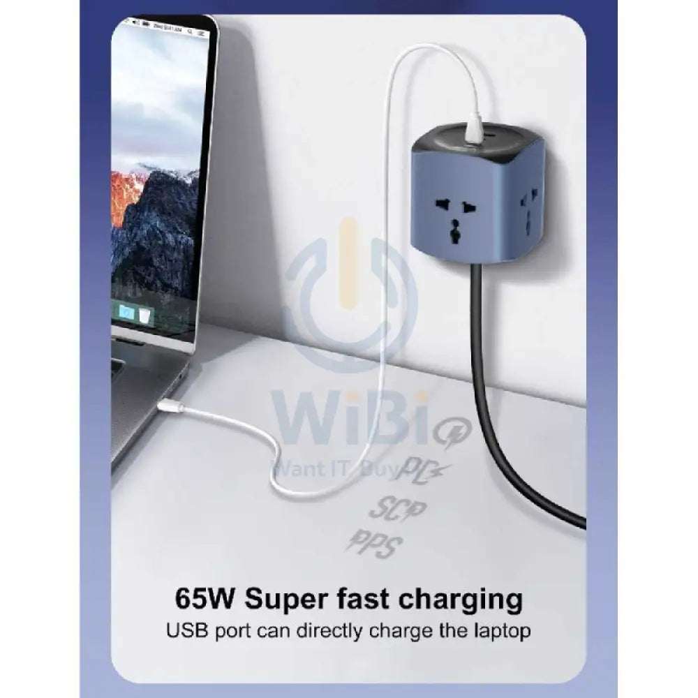LDNIO SC3319 Universal Power Socket Cube - Blue Accessories > Power > Power Protection > Surge Protector