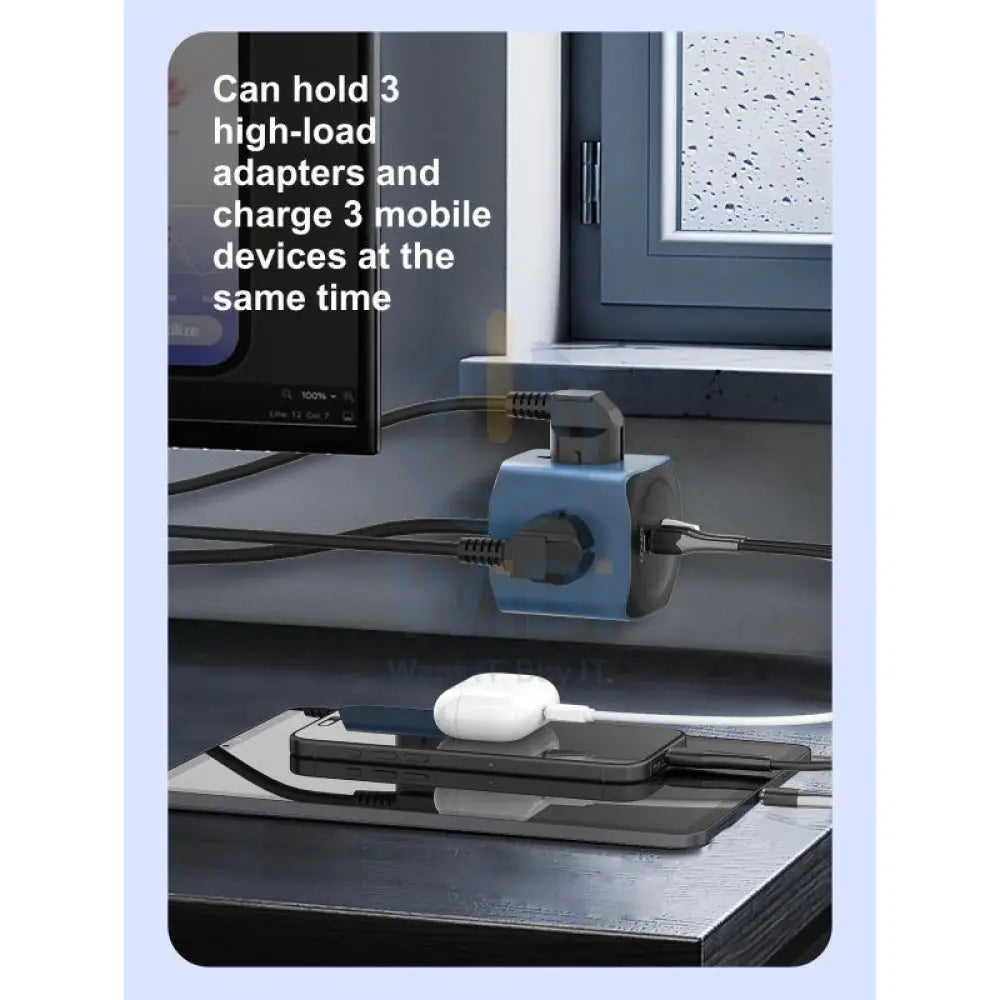 LDNIO SC3319 Universal Power Socket Cube - Blue Accessories > Power > Power Protection > Surge Protector