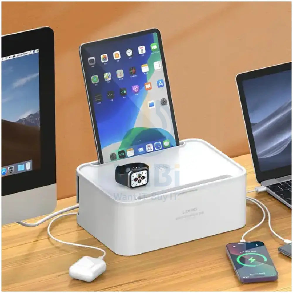 Ldnio SN5310W Wireless Management Power Strip Box 2500W / 5 Way / White Accessories > Power > Power Protection > Surge