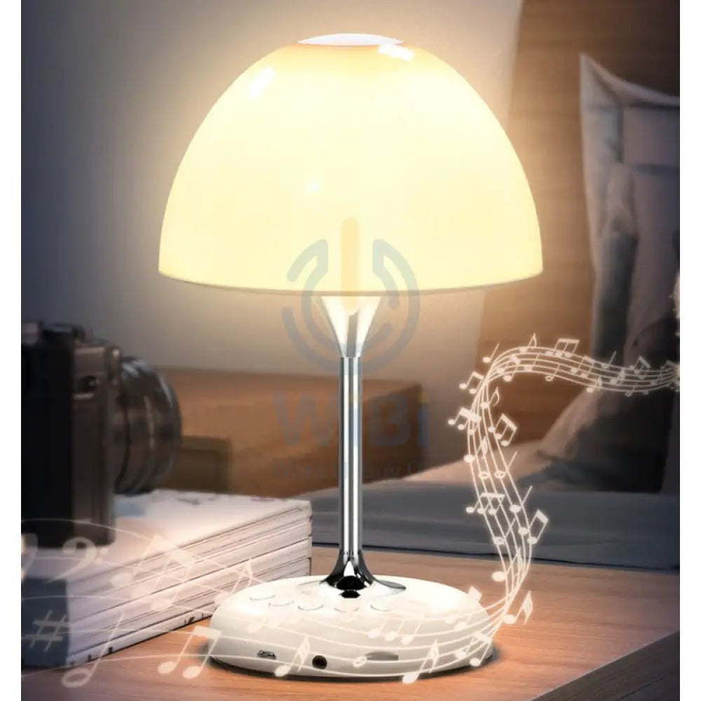 LEEDOR FM Remote Control Desk Lamp Wireless Speaker 5W / Bluetooth / White Accessories > Audio > Speakers