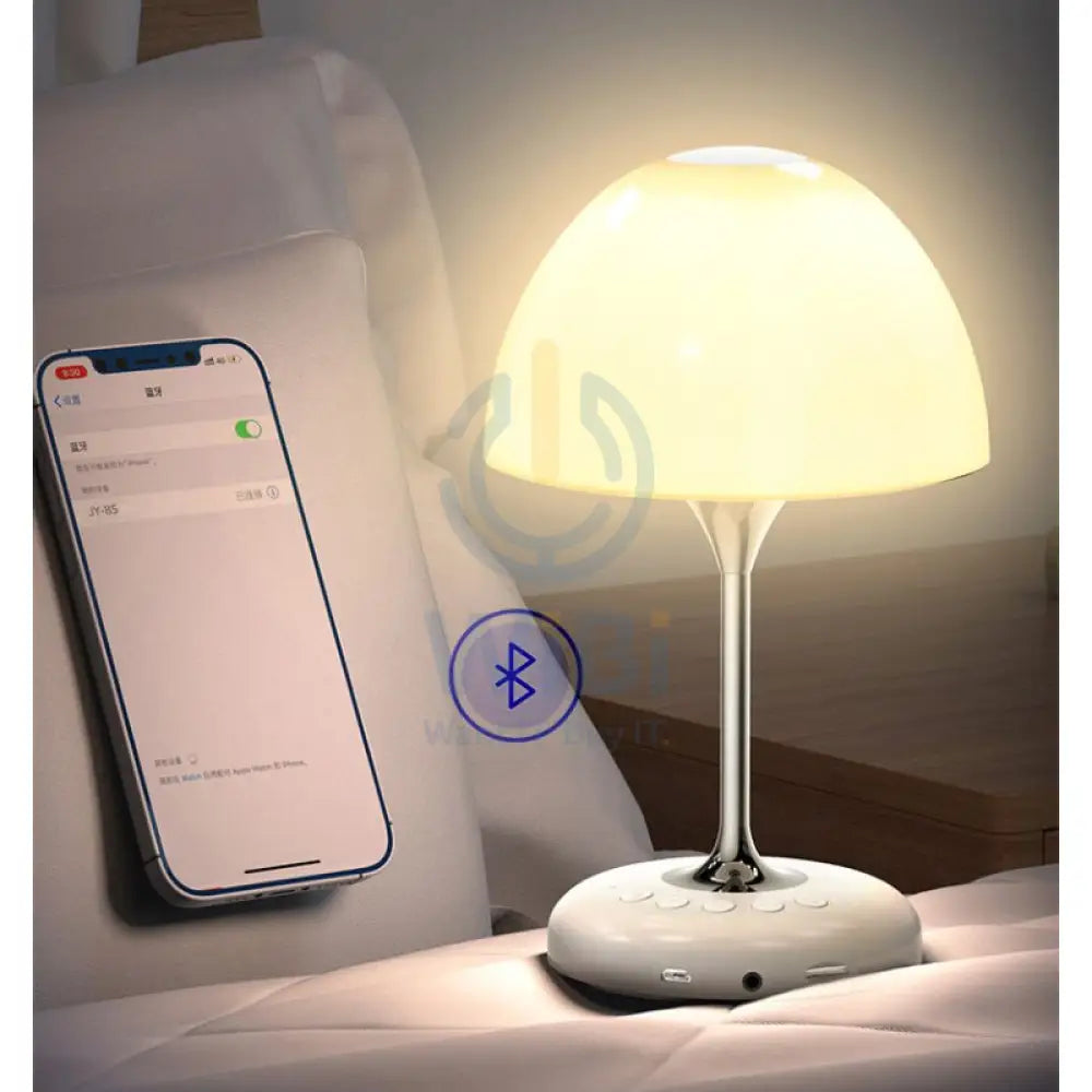 LEEDOR FM Remote Control Desk Lamp Wireless Speaker 5W / Bluetooth / White Accessories > Audio > Speakers