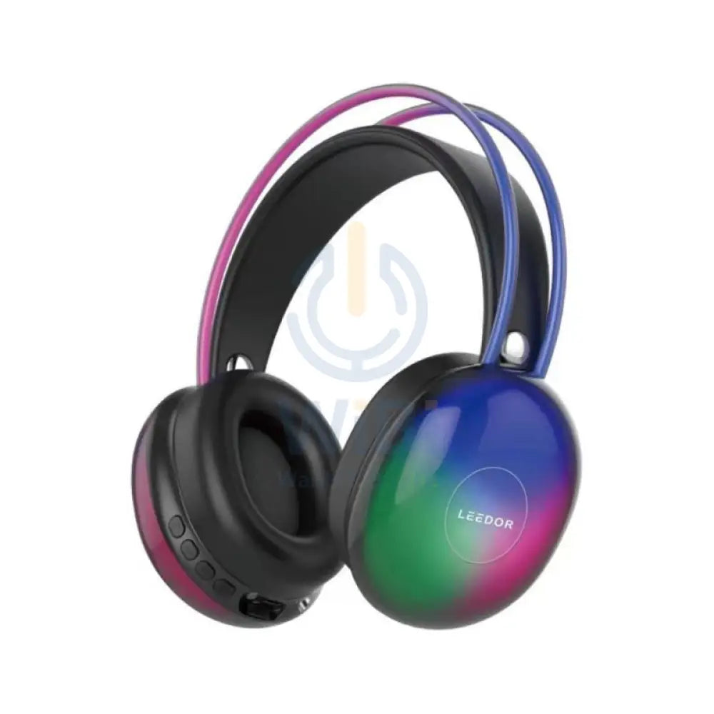 LEEDOR HIFI Cool Music Colorful LED&RGB Wireless Sports Headphone 800mAh / Black Accessories > Audio > Headphones