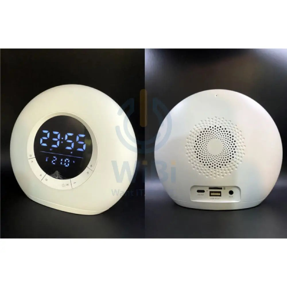 LEEDOR Wireless Speaker With Digital Clock Bluetooth / 2400mAh White Accessories > Audio > Speakers