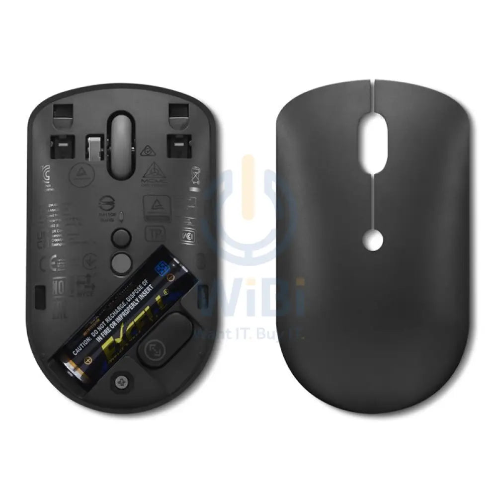 Lenovo 400 USB-C Wireless Compact Mouse - 2.40GHz / 2400dpi / USB-C Wireless Receiver / Optical / Black - Mouse