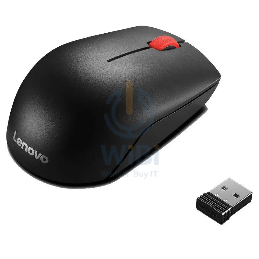Lenovo Essential Compact Wireless Mouse - 2.40GHz / Optical / USB / Wireless / Black Accessories > Keyboard & Mouse