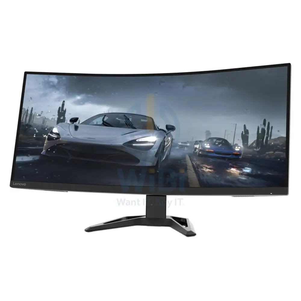 Lenovo G34w-30 Ultra-Wide Curved Gaming Monitor - 34.0’’ WQHD / 0.5ms / 165Hz / HDMI 2.0 / DisplayPort 1.4 / AMD