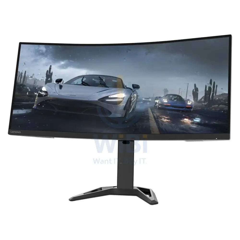 Lenovo G34w-30 Ultra-Wide Curved Gaming Monitor - 34.0’’ WQHD / 0.5ms / 165Hz / HDMI 2.0 / DisplayPort 1.4 / AMD