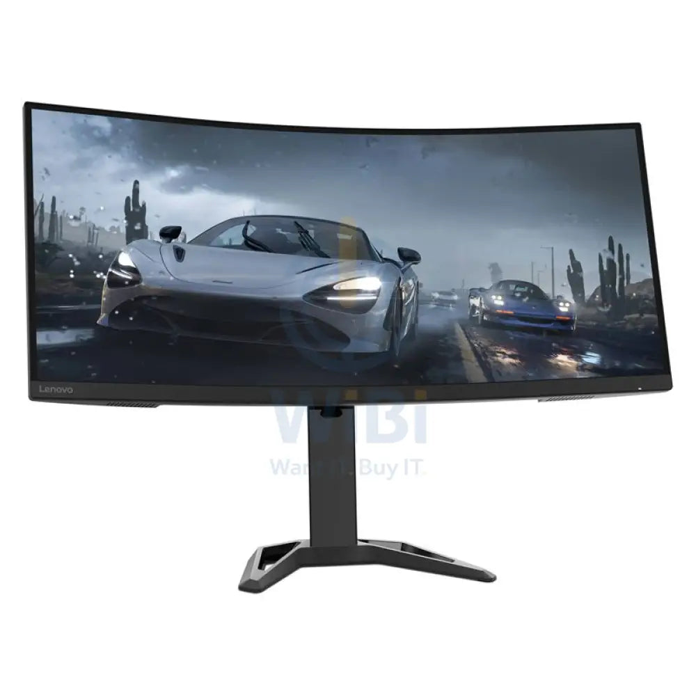 Lenovo G34w-30 Ultra-Wide Curved Gaming Monitor - 34.0’’ WQHD / 0.5ms / 165Hz / HDMI 2.0 / DisplayPort 1.4 / AMD