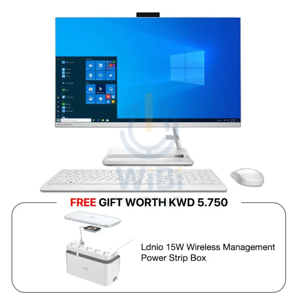Lenovo IdeaCentre 3 Gen 6 AIO PC - i5 / 32GB / 250GB SSD / 21.5’’ FHD Non-Touch / Win 11 Pro / 1YW / English / White
