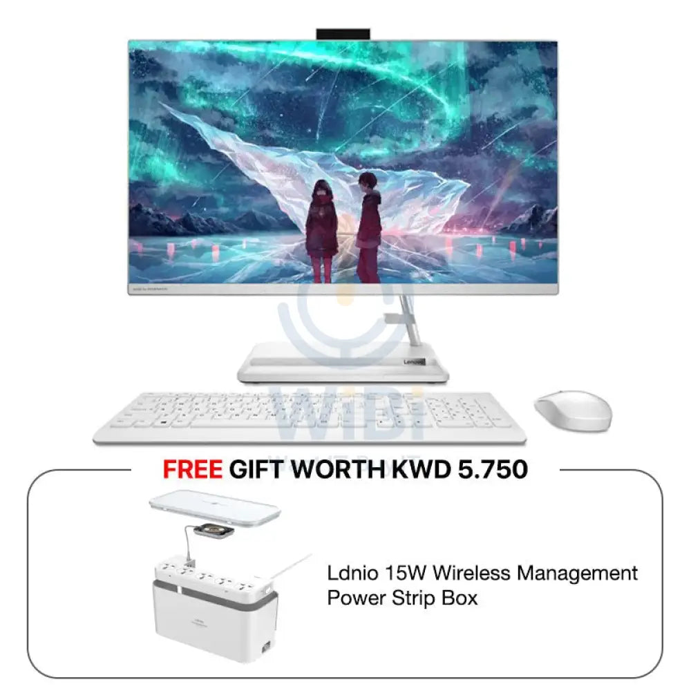 Lenovo IdeaCentre 3 Gen 6 AIO PC - i5 / 4GB / 1TB SSD / 21.5’’ FHD Non-Touch / DOS (Without OS) / 1YW / English / White