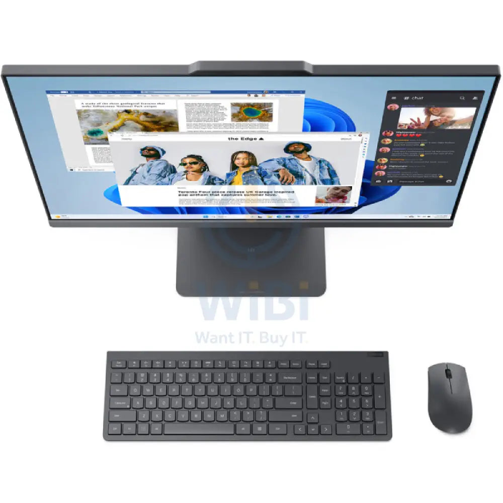 لينوفو إيديا سنتر الجيل المتكامل 9جهاز كمبيوتر - آي 5 / 8 جيجابايت / 1 تيرابايت (NVMe م.2 إس إس دي) / 23.8 بوصة FHD لا تعمل باللمس / دوس (بدون نظام تشغيل) / ضمان سنة / لونا