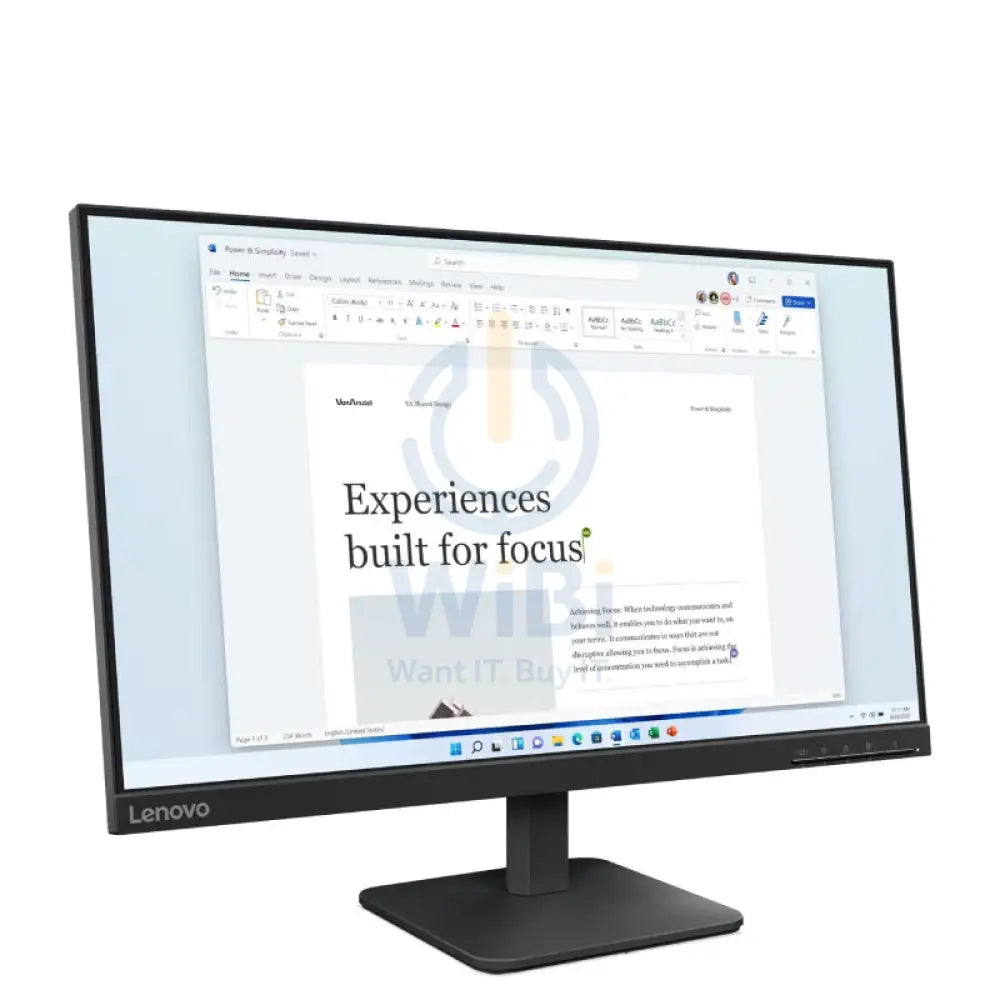 Lenovo L24 4e 23.8’’ FHD IPS Anti Glare / 4ms / Up to 100Hz / D Sub / HDMI 1.4 / Raven Black Monitor Monitors &