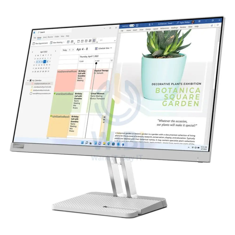 Lenovo L24e-40 - 23.8’’ FHD VA / 6ms / D-Sub / HDMI / Cloud Grey - Monitor Monitors & Projectors > Monitors