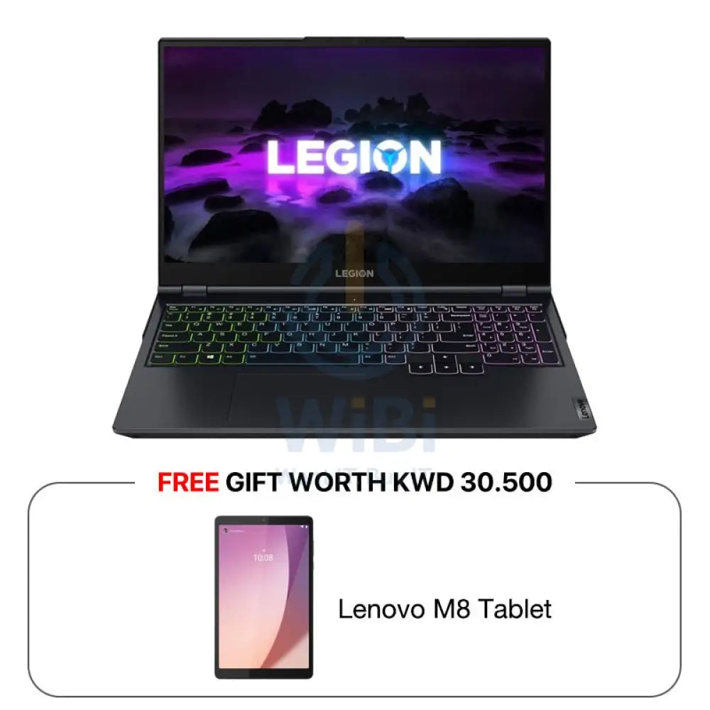 Lenovo Legion 5 - 15.6’’ FHD / i7 / 16GB / 1TB (NVMe M.2 SSD) / 4GB VGA RTX 3050 / Win 11 Home / 1YW / Arabic/English