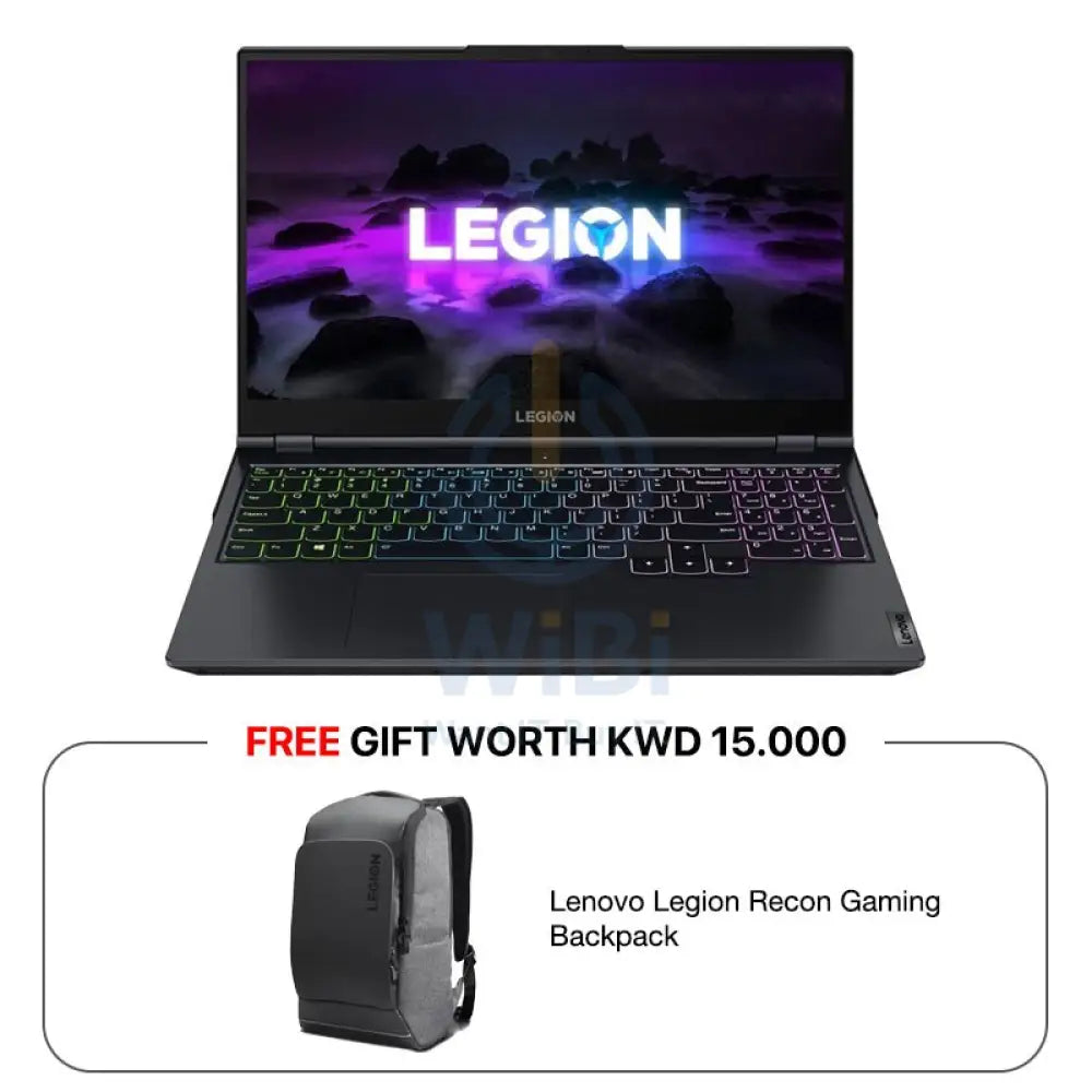 لينوفو ليجن 5 - 15.6 بوصة FHD / آي 7 / 32 جيجابايت / 2x 1 تيرابايت (NVMe م.2 إس إس دي) / 8 جيجابايت في جي إيه / دوس (بدون نظام تشغيل) / ضمان سنة - لابتوب