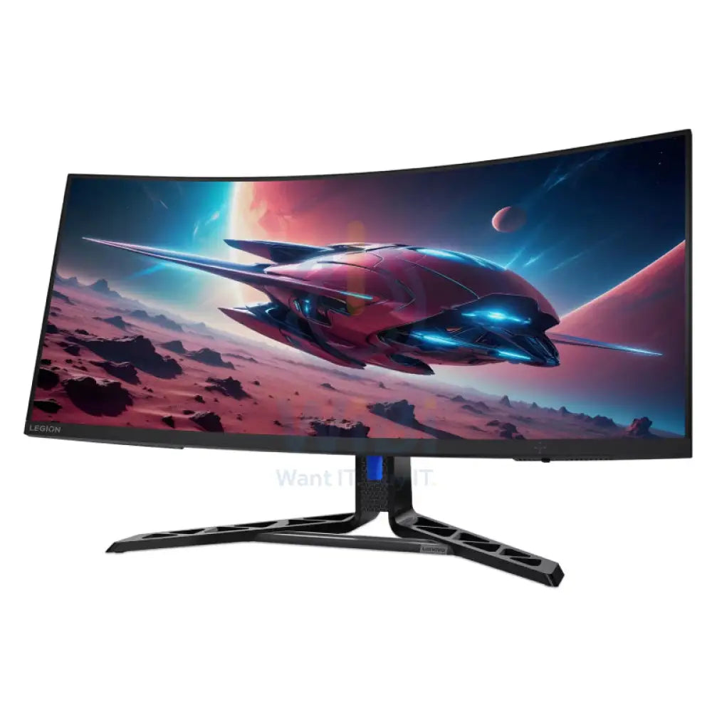 Lenovo Legion R34w-30 - 34’’ WQHD Curved / 0.5ms / Up to 180Hz / HDMI 2.1 / DP 1.4 / Speaker / Eyesafe / Raven Black