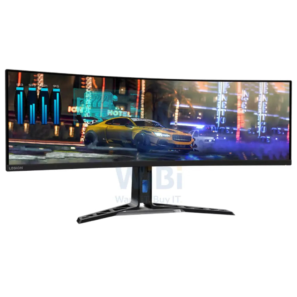 Lenovo Legion R45w-30 - 44.5’’ Dual QHD Curved / 1ms / Up to 170Hz / USB / HDMI 2.1 / LAN / Speaker / Eyesafe / Black