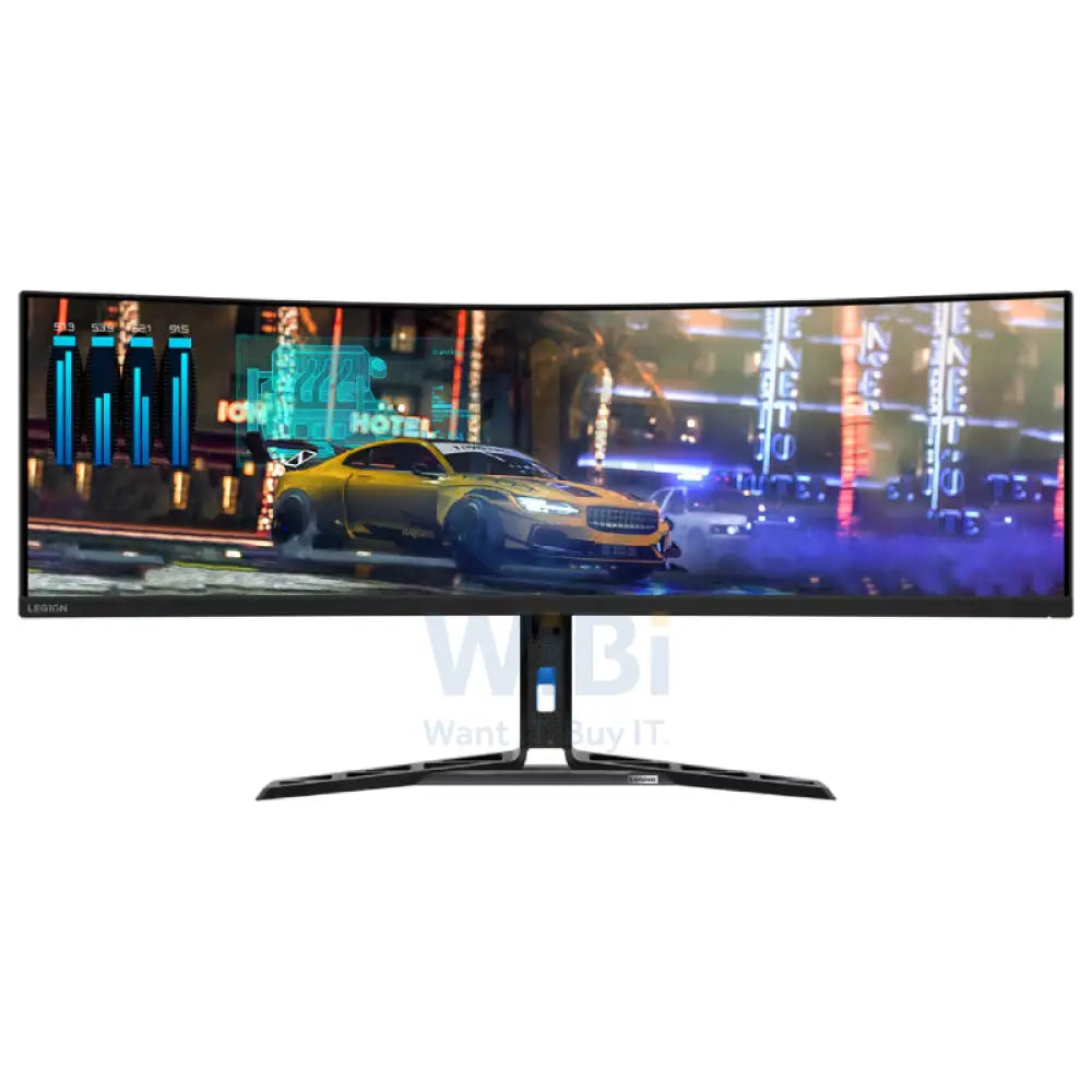 Lenovo Legion R45w-30 - 44.5’’ Dual QHD Curved / 1ms / Up to 170Hz / USB / HDMI 2.1 / LAN / Speaker / Eyesafe / Black