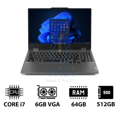 Lenovo LOQ Gen 9 AI PC - 15.6’’ FHD / i7 / 64GB / 512GB (NVMe M.2 SSD) / RTX 4050 6GB VGA / Win 11 Pro / 1YW