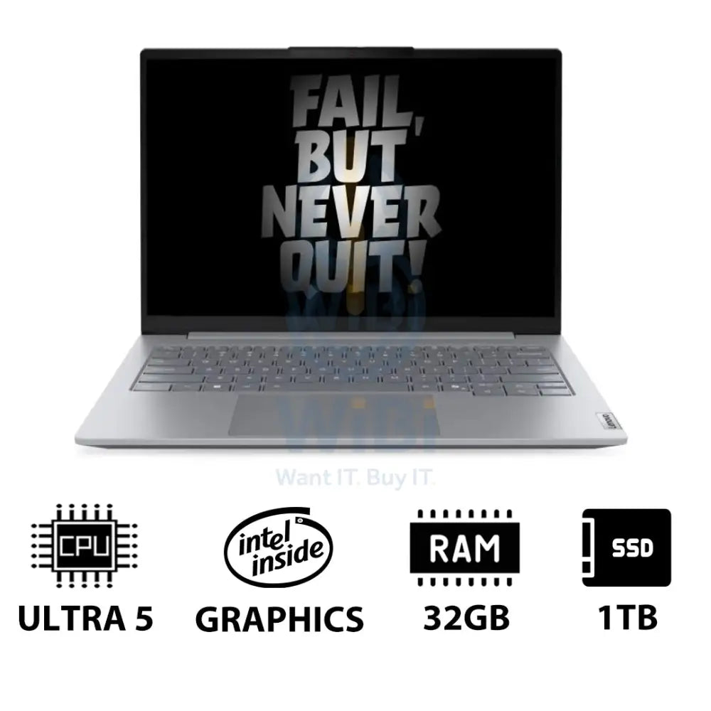 Lenovo ThinkBook 14 G8 - 14’’ WUXGA / Ultra 5 225U / 32GB / 1TB (NVMe M.2 SSD) / DOS (Without OS) / 1YW