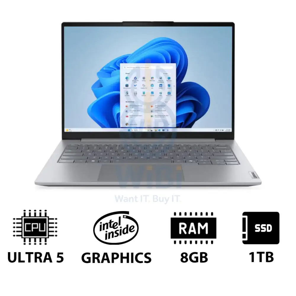 Lenovo ThinkBook 14 G8 - 14’’ WUXGA / Ultra 5 225U / 8GB / 1TB (NVMe M.2 SSD) / Win 11 Pro / 1YW / Arabic/English With