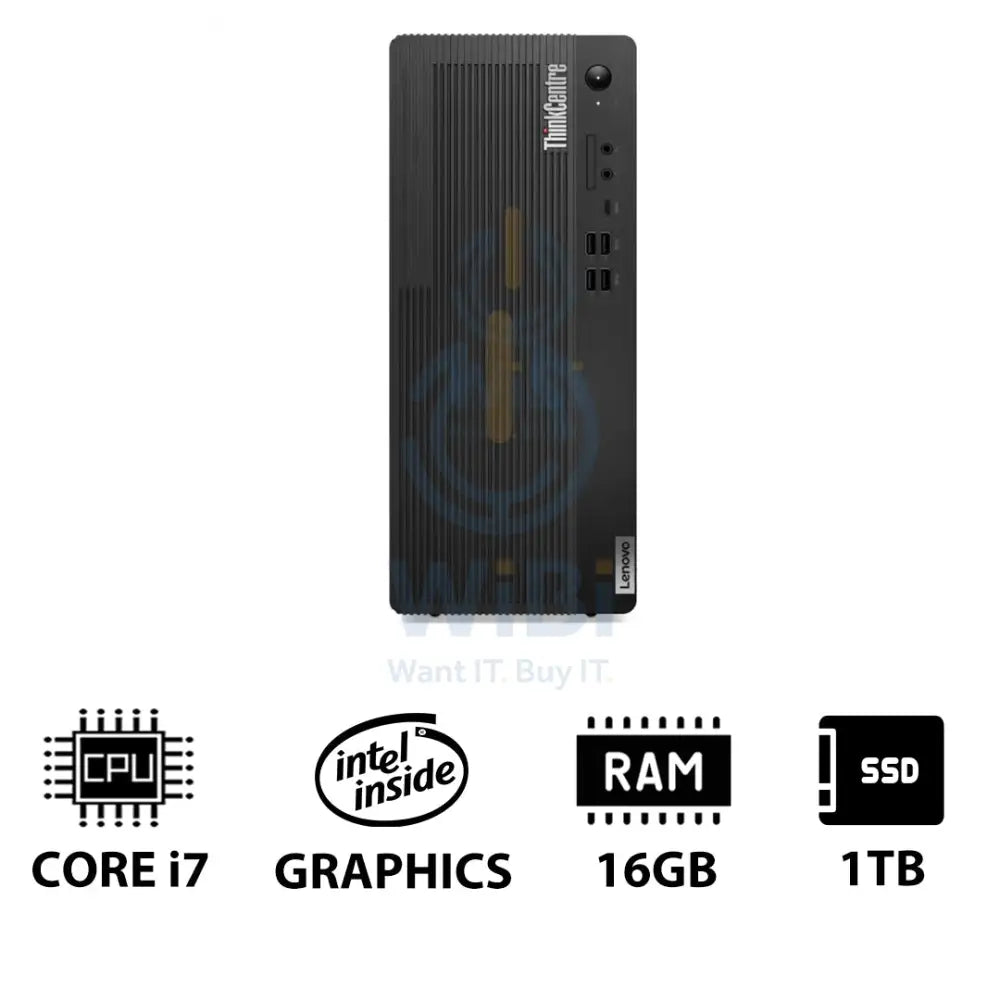 Lenovo ThinkCentre M70t Gen 5 - i7-14700 / 16GB / 1TB (NVMe M.2 SSD) / Win 11 Pro / 1YW / Eng/Arb - Desktop Desktop &
