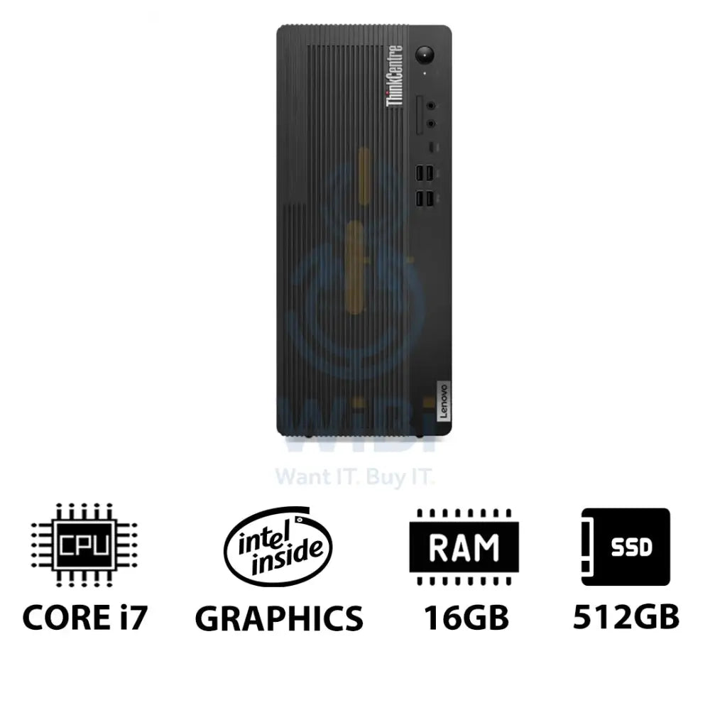 Lenovo ThinkCentre M70t Gen 5 - i7-14700 / 16GB / 512GB (NVMe M.2 SSD) / DOS (Without OS) / 1YW / Eng/Arb - Desktop
