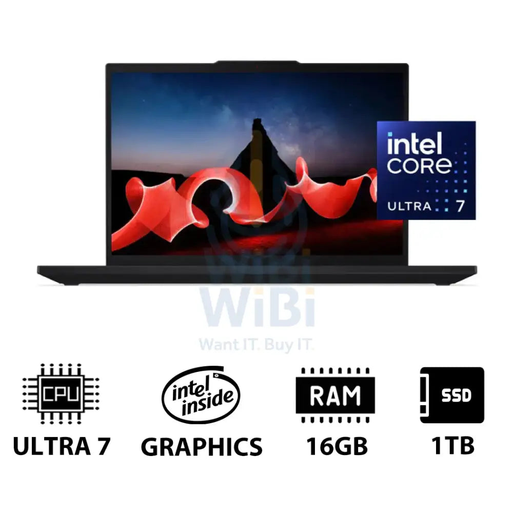 Lenovo ThinkPad T16 Gen 3 - 16.0’’ WUXGA / Ultra 7 155U / 16GB / 1TB (NVMe M.2 SSD) / Win 11 Pro / 3YW / Arabic/English