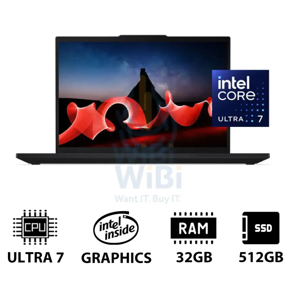 Lenovo ThinkPad T16 Gen 3 - 16.0’’ WUXGA / Ultra 7 155U / 32GB / 1TB (NVMe M.2 SSD) / Win 11 Pro / 3YW / Arabic/English