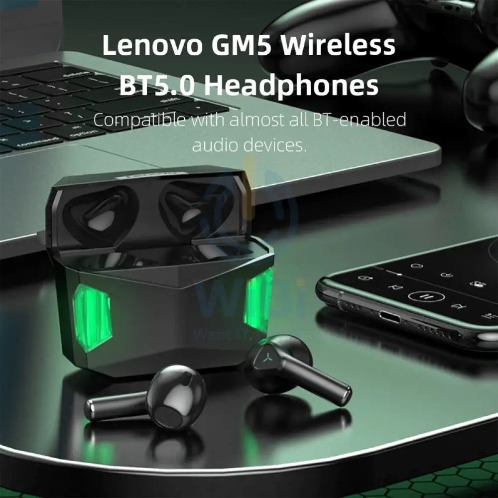 Lenovo Thinkplus Live Pods GM5 - Bluetooth 5.0 / Black Accessories > Audio > Headphones
