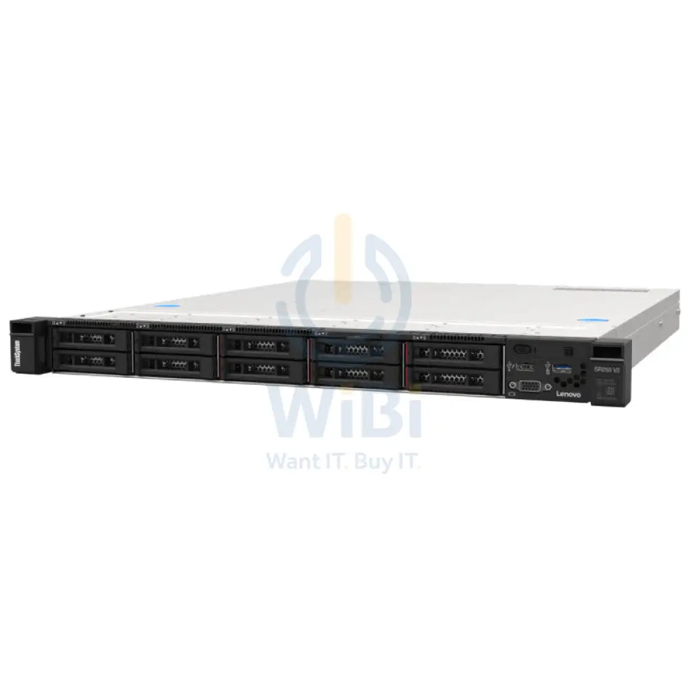 Lenovo ThinkSystem SR250 V2 - Xeon-2.60GHz / 8-Cores / 32GB / 2x 450Watts / Rack (1U) / (Without SSD) Server &