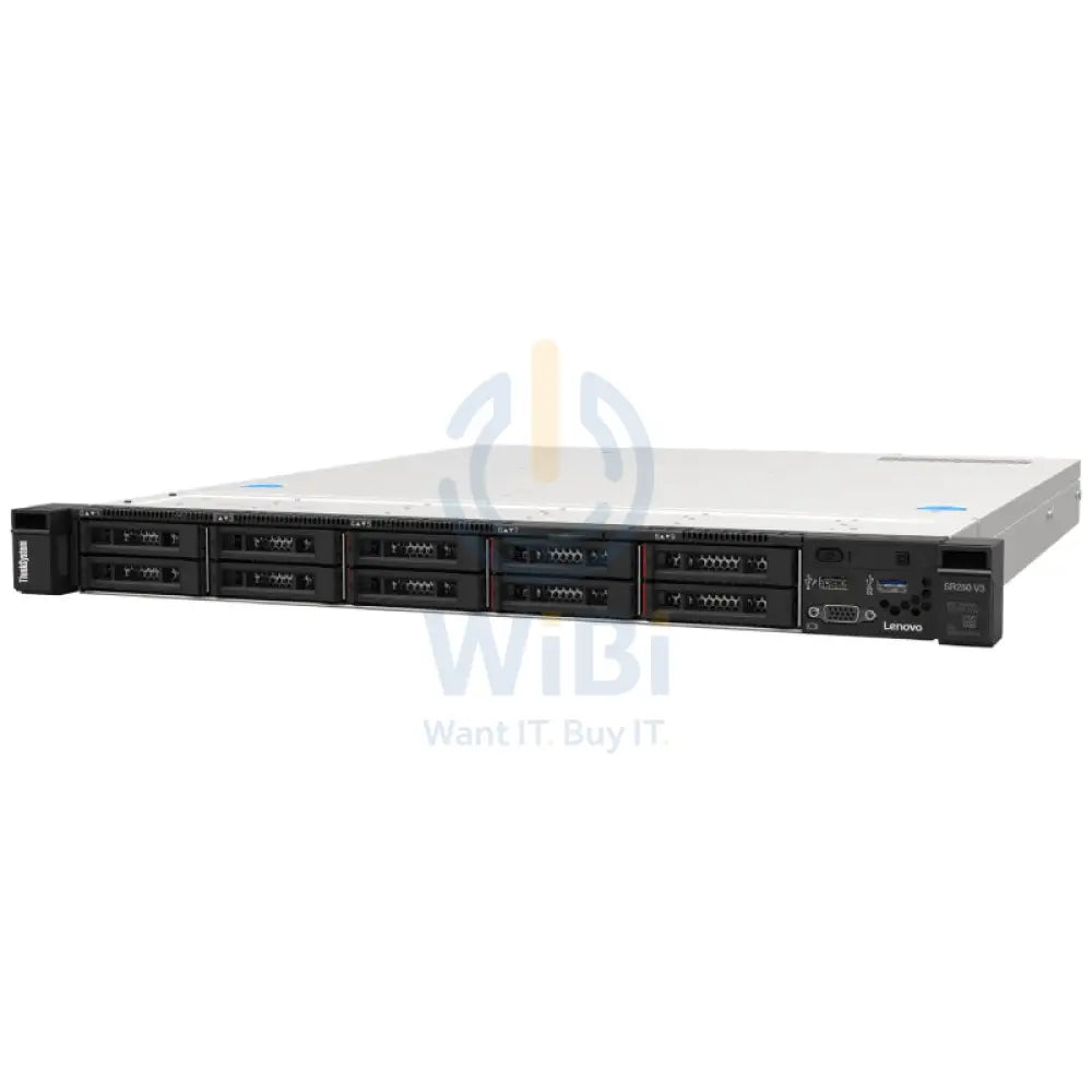 Lenovo ThinkSystem SR250 V3 - Xeon E-2468 2.60GHz / 8-Cores / 32GB / 2x 800Watts / Rack (1U) / (Without SSD) Server &