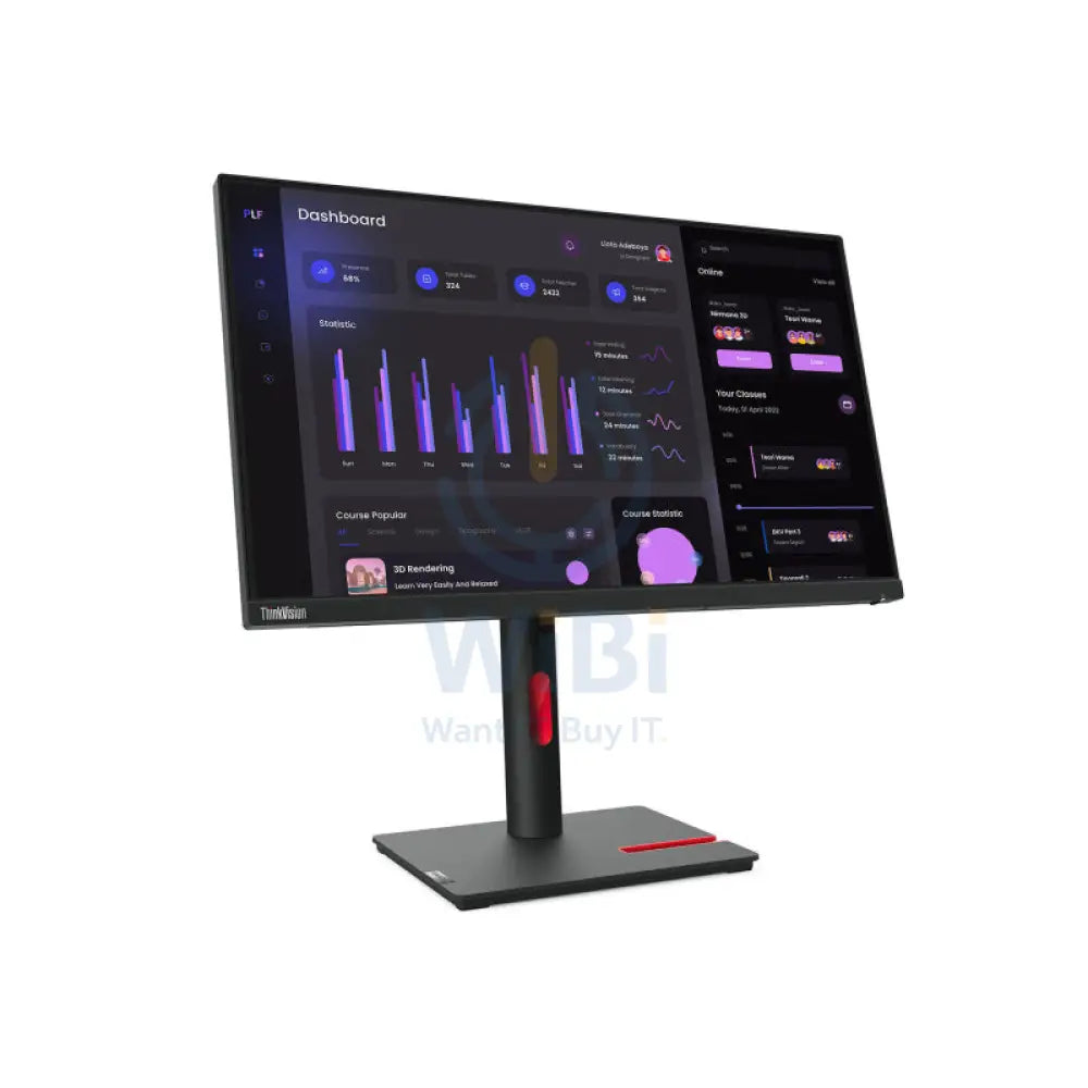 Lenovo ThinkVision T24i-30 - 23.8’’ WLED / Eyesafe Display 2.0 / 6ms / D-Sub / HDMI 1.4 / DisplayPort 1.2 / USB 3.2 Gen