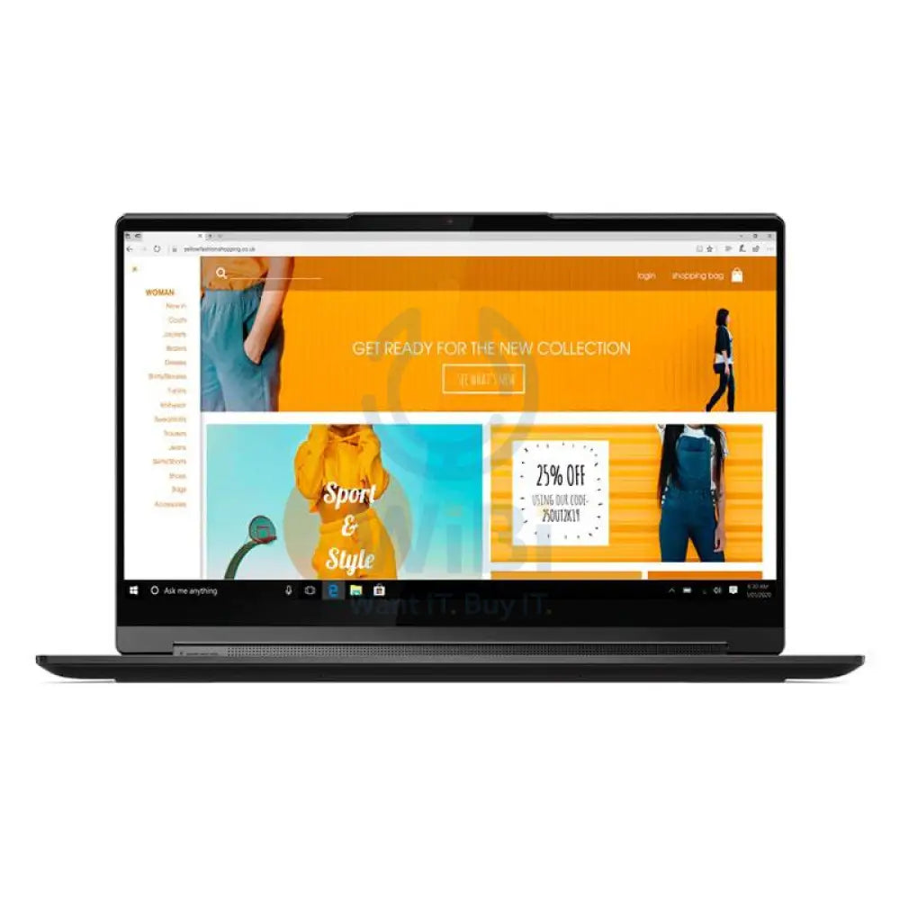 Lenovo Yoga 9 - 14.0" UHD MT / i7 / 16GB / 1TB (NVMe M.2 SSD) / Win 10 Home / 1YW / Arabic/English / Black - Laptop
