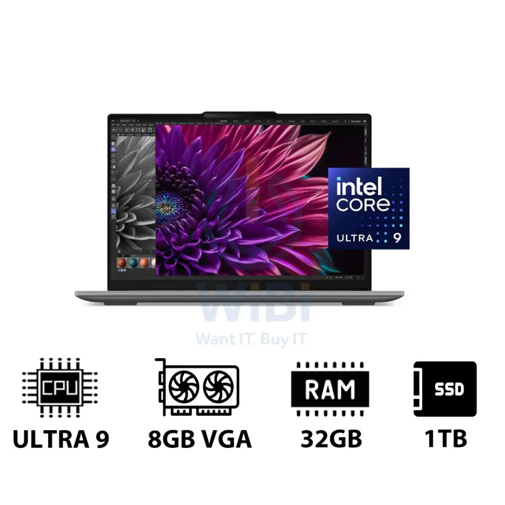 Lenovo Yoga Pro 9 Gen 9 - 16.0’’ 3.2K Touch / Ultra 9 185H / 32GB / 1TB (NVMe M.2 SSD) / RTX 4060 8GB VGA / Win 11 Home