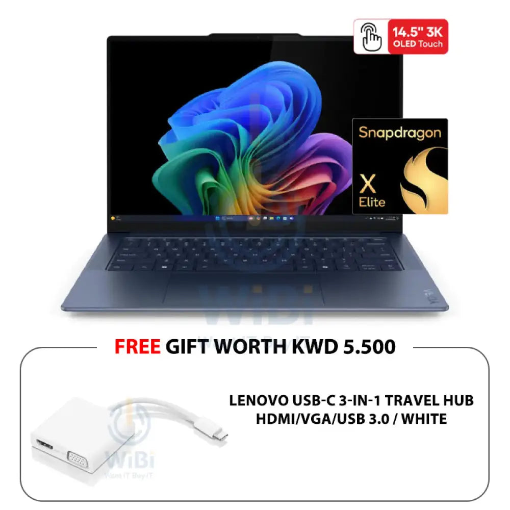 Lenovo Yoga Slim 7 Gen 9 - 14.5’’ 3K OLED Touch / Snapdragon X Elite X1E-78-100 / 32GB / 1TB (NVMe M.2 SSD) / Win 11