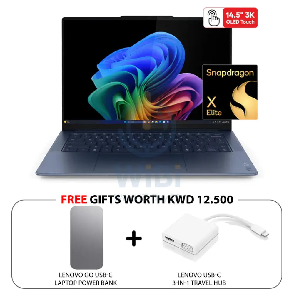 Lenovo Yoga Slim 7 Gen 9 - 14.5’’ 3K OLED Touch / Snapdragon X Elite X1E-78-100 / 32GB / 1TB (NVMe M.2 SSD) / Win 11