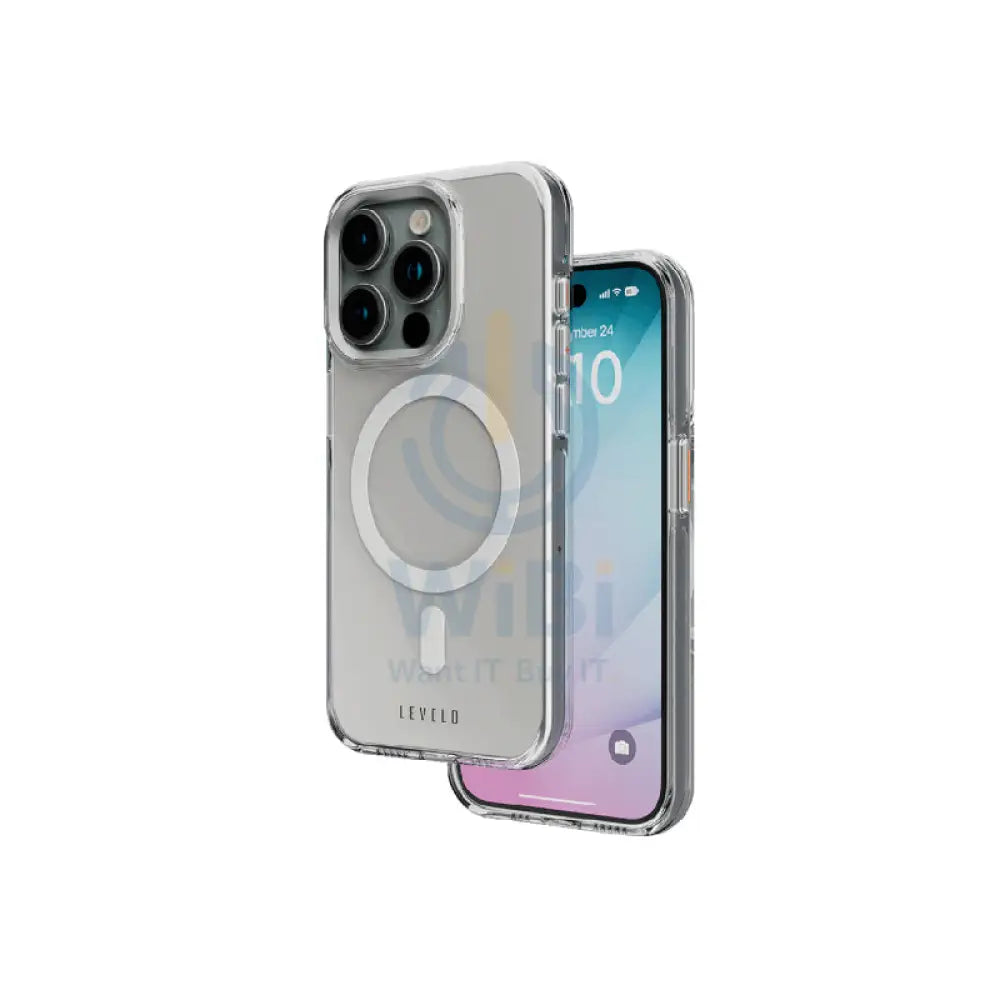 Levelo Allure PC Hard Case - iPhone 15 Pro Max / Clear Accessories > Mobiles & Tablets > Mobiles > Covers & Cases
