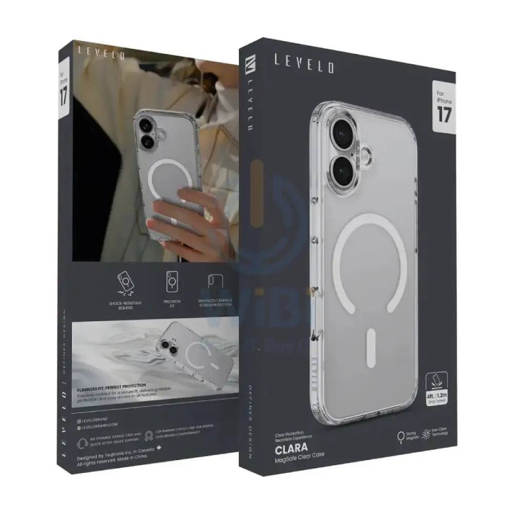 Levelo Clara MagSafe Clear Case For Apple iPhone 17 - Transparent Accessories > Mobiles & Tablets > Mobiles > Covers &