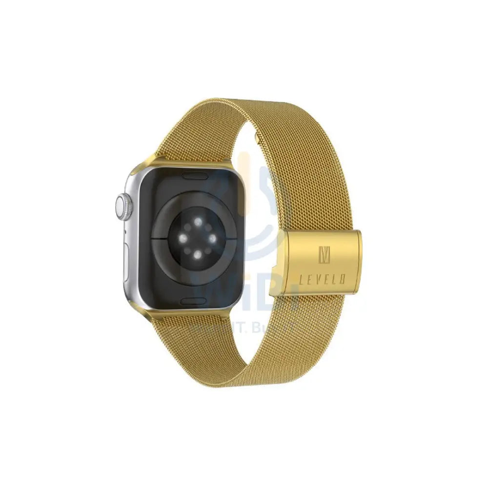 Levelo Double Milanese Watch Strap Apple Watch 38 / 40 / 41mm - Gold Accessories > Smart Watches