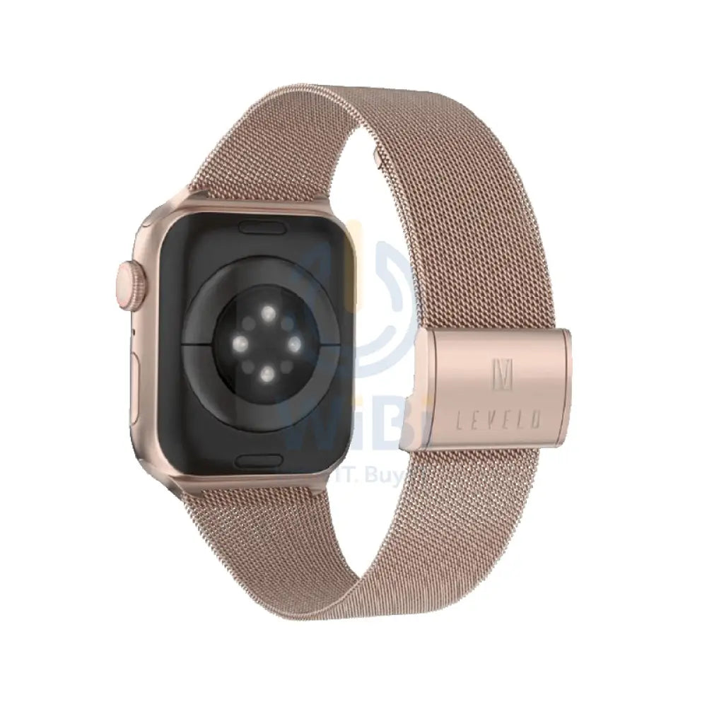Levelo Double Milanese Watch Strap - Apple Watch 38/40/41mm / Retro Golden Accessories > Smart Watches > Straps
