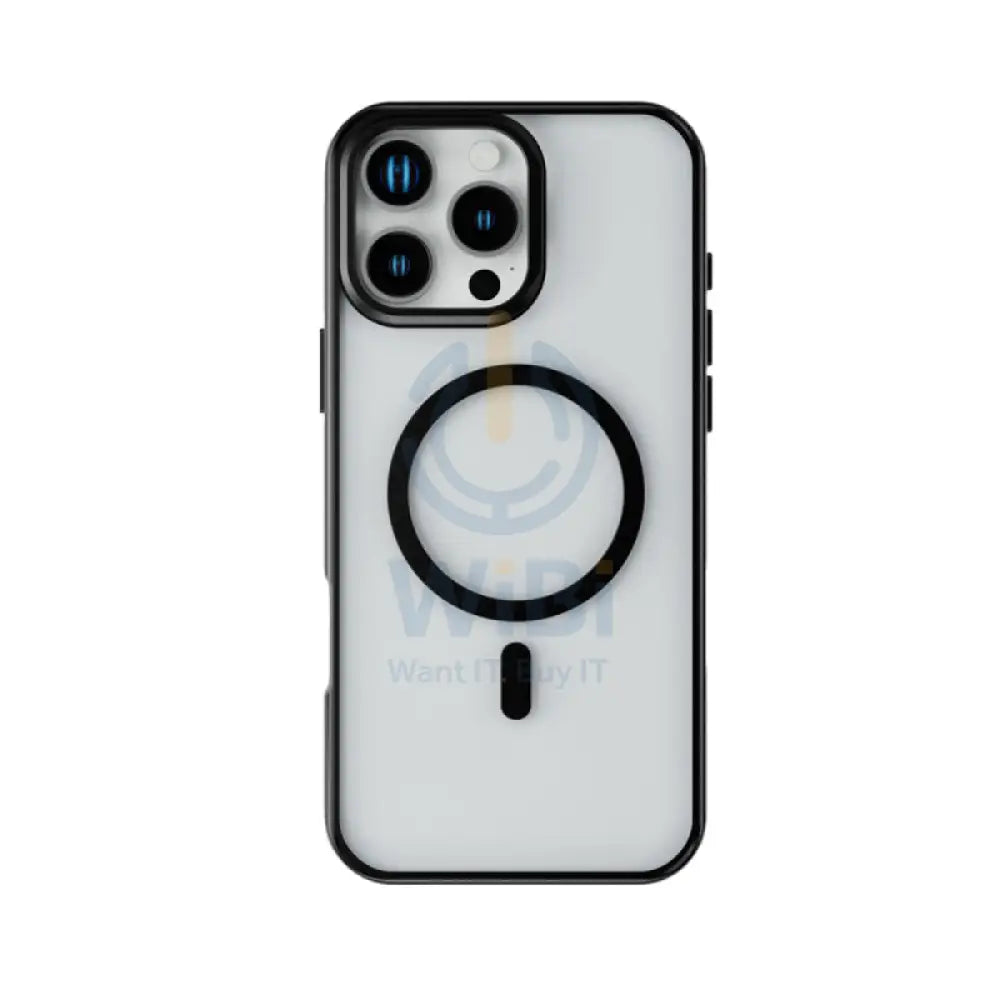 Levelo Elio PC Case with Camera Ring Stand - Apple iPhone 16 Pro Max / Black Accessories > Mobiles & Tablets > Mobiles