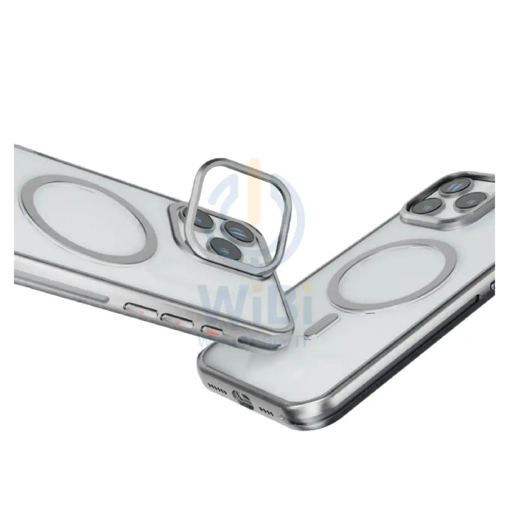 Levelo Elio PC Case with Camera Ring Stand - Apple iPhone 16 Pro Max / Titanium Accessories > Mobiles & Tablets >