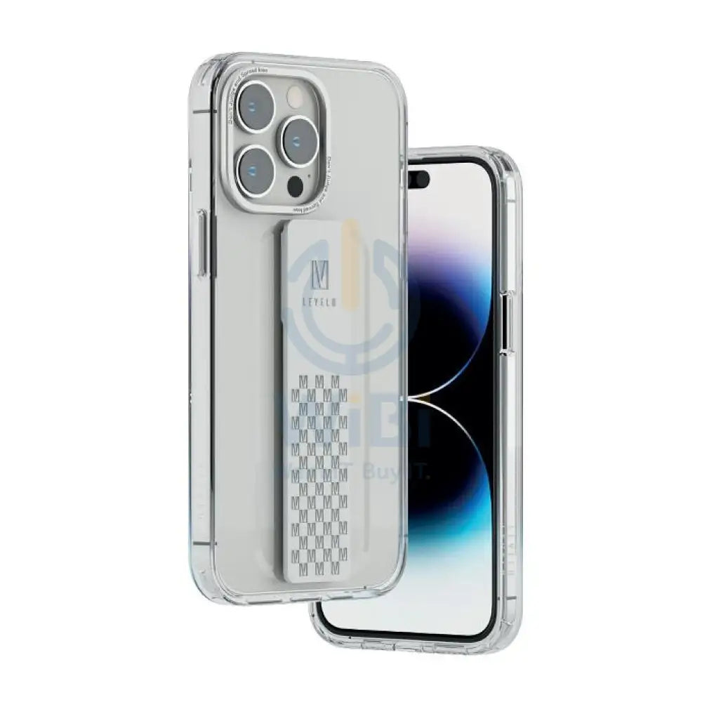 Levelo Graphia IMD Clear Case With Extra Grip - iPhone 14 Pro / Silver Accessories > Mobiles & Tablets > Mobiles