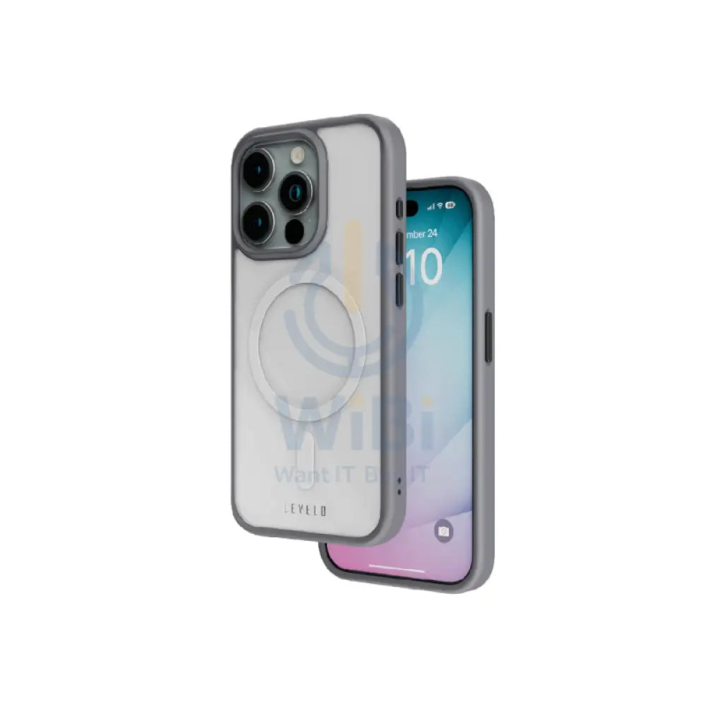 Levelo MagSafe Solo Case - iPhone 15 Pro / Grey Accessories > Mobiles & Tablets > Mobiles > Covers & Cases > Offer Zone
