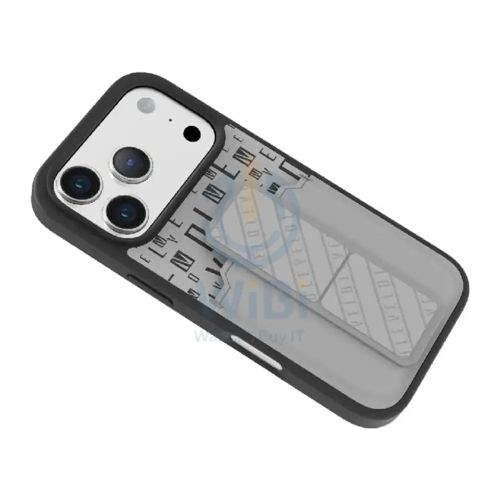 Levelo Morphix Gripstand Case With Cardholder For Apple iPhone 17 Pro Max - Cloud Grey Accessories > Mobiles & Tablets
