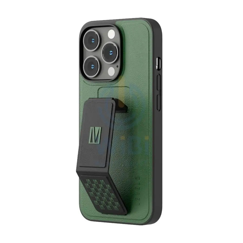 Levelo Morphix Gripstand PU Leather Case - iPhone 14 Pro / Forest Green Accessories > Mobiles & Tablets > Mobiles