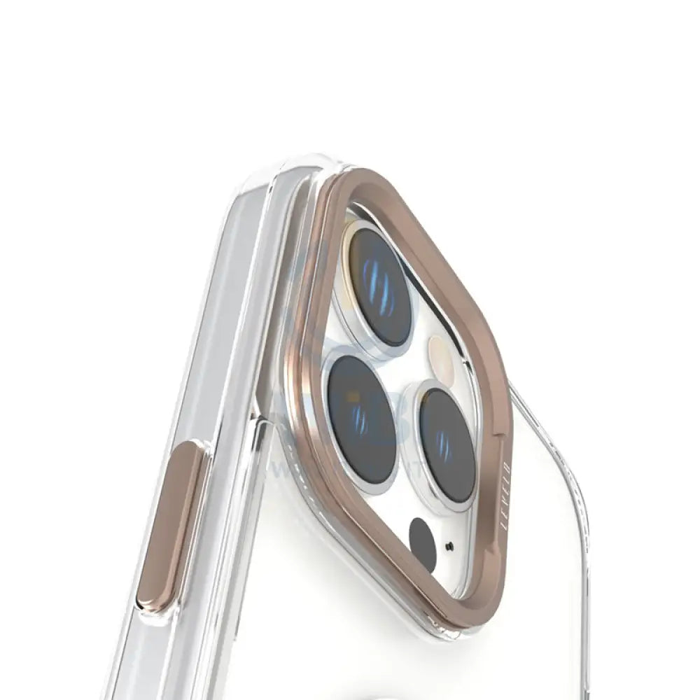 Levelo Morphix MagSafe Grip Case - Apple iPhone 16 Pro Max / Rose Gold Titanium Accessories > Mobiles & Tablets >