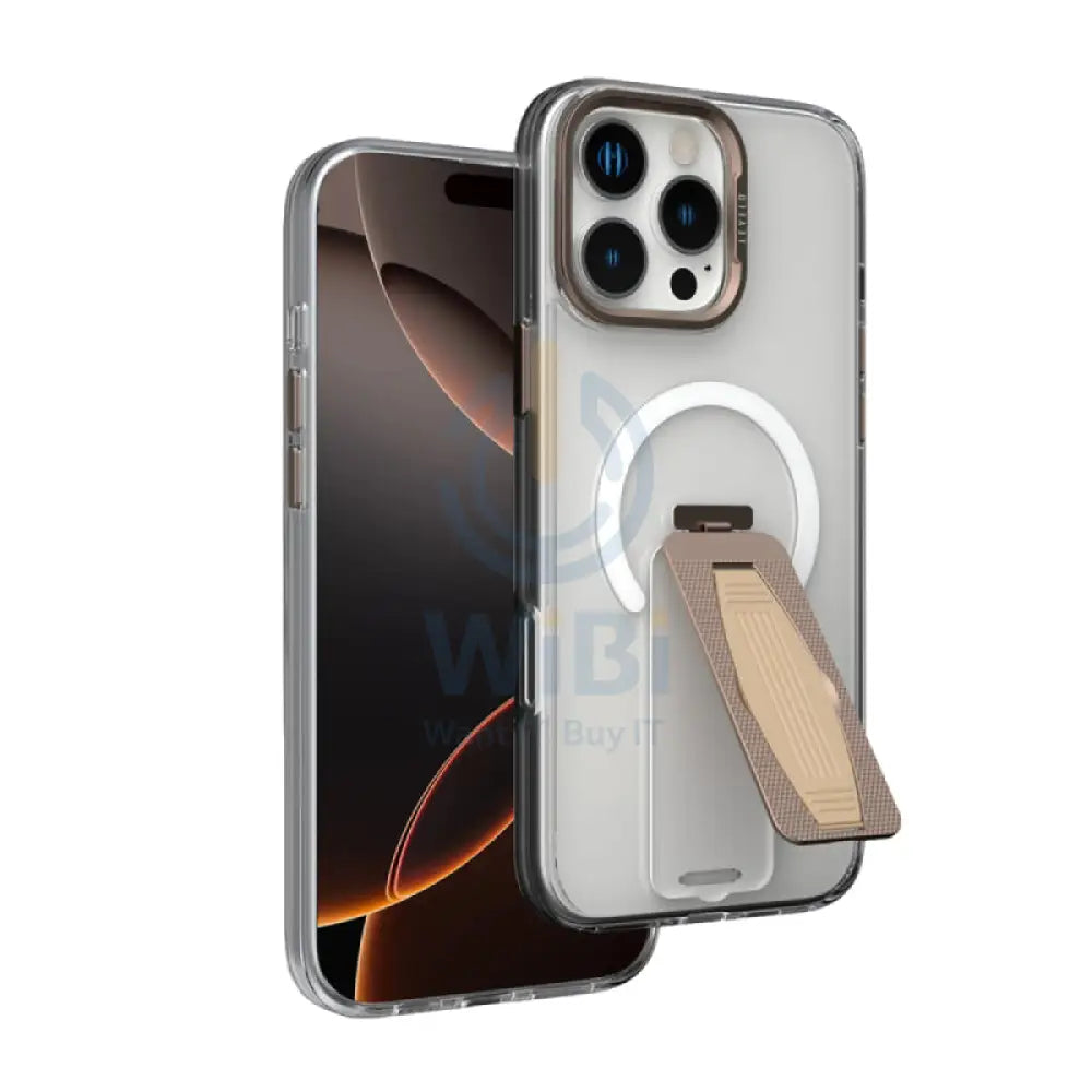 Levelo Morphix MagSafe Grip Case - Apple iPhone 16 Pro Max / Rose Gold Titanium Accessories > Mobiles & Tablets >